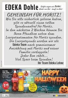 Coca Cola im aktuellen EDEKA Prospekt (Nordhorn) Coca Cola im EDEKA Prospekt "Aktuelle Angebote" mit 24 Seiten (Nordhorn)