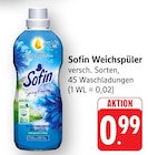Weichspüler Angebote von Sofin bei E center Rüsselsheim für 0,99 €