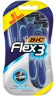 Rasoirs Flex3 X8 - BIC - Intermarché Hyper Rasoirs Flex3 X8 - BIC à 3,85 € dans le catalogue Intermarché Hyper