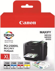 Pack de 4 cartouches PGI-2500XL - Office DEPOT à Vanves Pack de 4 cartouches PGI-2500XL en promo chez Office DEPOT Vanves à 96,59 €