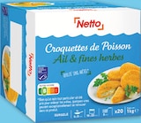 Croquettes de Poisson Ail & fines herbes MSC Surgelées - Netto en promo chez Netto Croquettes de Poisson Ail & fines herbes MSC Surgelées - Netto dans le catalogue Netto