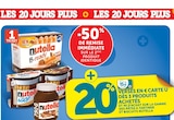 -50% de remise immédiate sur le 2ème produit identique sur la gamme des pâtes à tartiner et biscuits Nutella - NUTELLA - U Express à Levallois-Perret -50% de remise immédiate sur le 2ème produit identique sur la gamme des pâtes à tartiner et biscuits Nutella - NUTELLA en promo chez U Express Levallois-Perret