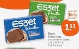 Eszet Schnitten Vollmilch Schokolade bei tegut im Geisa Prospekt für 1,11 €