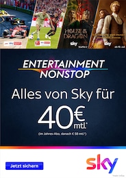 Sky Prospekt für Ansbach: "ENTERTAINMENT NONSTOP", 4 Seiten, 01.07.2024 - 29.07.2024