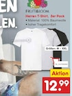 Herren T-Shirt, 3er Pack von Fruit of the Loom für 12,99 € bei Netto Marken-Discount im Angebot Herren T-Shirt, 3er Pack von Fruit of the Loom im aktuellen Netto Marken-Discount Prospekt