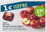 Bio-Äpfel von tegut... Bio zum kleinen Preis im aktuellen tegut Prospekt für 1,00 €