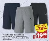 Team Goal 23 Casual Short von Puma für 19,99 € bei famila Nordwest im Angebot Team Goal 23 Casual Short von Puma im aktuellen famila Nordwest Prospekt