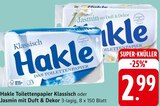 Toilettenpapier Klassisch oder Jasmin mit Duft & Dekor Angebote von Hakle bei EDEKA Pforzheim für 2,99 €