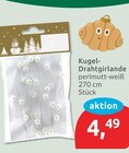 Kugel-Drahtgirlande im aktuellen budni Prospekt