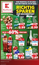 Kaufland Prospekt "Hier bin ich richtig", 77 Seiten, 07.09.2026 - 07.09.2026 Aktueller Kaufland Prospekt, "Hier bin ich richtig", mit Angeboten der Woche, gültig von 07.09.2026 bis 07.09.2026