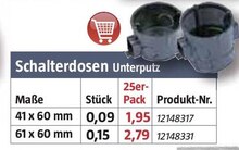 BAUHAUS Bremerhaven - Schalterdosen Unterput Schalterdosen Unterput Angebot bei BAUHAUS Bremerhaven im Prospekt "Handzettel KW 18"