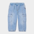 Jeans poches rabats denim bleach bébé garçon en promo chez La Halle La Rochelle à 12,99 €