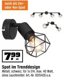 OBI Aalen - Spot im Trenddesign Spot im Trenddesign Angebot bei OBI Aalen im Prospekt "SCHMÜCK DICH GLÜCKLICH!"