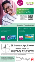 mea - meine apotheke Prospekt für Saarbrücken: "Unsere Juni-Angebote", 4 Seiten, 01.06.2025 - 30.06.2025