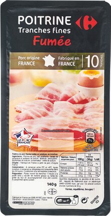 Carrefour Market Vannes - Poitrine tranches fines Promo Poitrine tranches fines dans le catalogue Carrefour Market "La rentrée encore moins chère" à Vannes