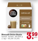 Café au Lait von Nescafé Dolce Gusto für 3,99 € bei E center im Angebot Café au Lait von Nescafé Dolce Gusto im aktuellen E center Prospekt