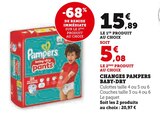 Changes Pampers Baby-Dry - PAMPERS - Super U à Clichy-sous-Bois Changes Pampers Baby-Dry - PAMPERS en promo chez Super U Clichy-sous-Bois à 5,08 €