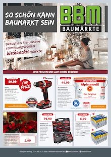 BBM Baumarkt Prospekt der Woche "So schön kann Baumarkt sein" Seite 1, 17.11.2025 bis 22.11.2025 für Bassum Aktueller BBM Baumarkt Prospekt "So schön kann Baumarkt sein" Seite 1 von 16 Seiten für Bassum