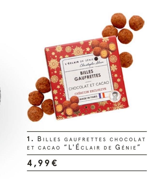 Monoprix Nogent-sur-Marne - Billes gaufrettes chocolat et cacao Promo Billes gaufrettes chocolat et cacao dans le catalogue Monoprix Le grand Noël à Nogent-sur-Marne