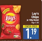 Chips Red Paprika im Angebot bei EDEKA in Augsburg Chips Red Paprika Angebote von Lay's bei EDEKA Augsburg für 1,19 €