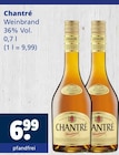 Weinbrand im Angebot bei Getränkewelt in Recklinghausen Weinbrand Angebote von Chantré bei Getränkewelt Recklinghausen für 6,99 €