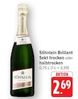 Brillant Sekt trocken Angebote von Söhnlein bei E center Fellbach für 2,69 €