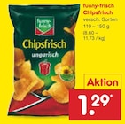 Chipsfrisch im Angebot bei Netto Marken-Discount in Schwäbisch Gmünd Chipsfrisch Angebote von funny-frisch bei Netto Marken-Discount Schwäbisch Gmünd für 1,29 €