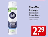Men Rasiergel Sensitive im Angebot bei famila Nordost in Neumünster Men Rasiergel Sensitive Angebote von Nivea bei famila Nordost Neumünster für 2,29 €