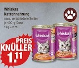 Whiskas Katzennahrung von Whiskas im aktuellen V-Markt Prospekt für 1,11 €