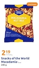 Macadamia Nut Mix Salted im Angebot bei Action in Hagen Macadamia Nut Mix Salted Angebote von Snacks of the World bei Action Hagen für 2,19 €