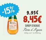 Sirop d'Agave - TERRE D'AGAVE dans le catalogue Naturalia