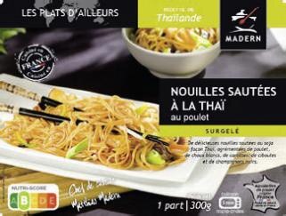 Géant Casino Marignier - Nouilles sautées à la Thaï au poulet surgelé Promo Nouilles sautées à la Thaï au poulet surgelé dans le catalogue Géant Casino Le grand live des marques à Marignier