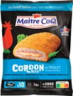 Cordon bleu de poulet surgelé - Maître CoQ en promo à 4,17 € chez Intermarché Super Cordon bleu de poulet surgelé - Maître CoQ dans le catalogue Intermarché Super
