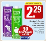Fruchtsäfte oder Nektare Angebote von Becker's Bester bei WEZ Löhne für 2,29 €