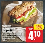 Cranberry-Walnussriegel Weichkäse für 4,10 € bei EDEKA im Angebot Cranberry-Walnussriegel Weichkäse im aktuellen EDEKA Prospekt