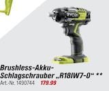 Brushless-Akku-Schlagschrauber R18IW7-0 von Ryobi im aktuellen toom Baumarkt Prospekt