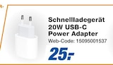 Aktuelles Schnellladegerät 20W USB-C Power Adapter Angebot bei expert in Karlsruhe ab 25,00 €