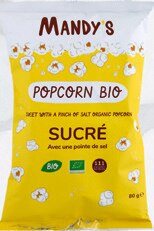 Monoprix Bordeaux - Pop corn sucré salé Bio “Mandy’s” Promo Pop corn sucré salé Bio “Mandy’s” dans le catalogue Monoprix Monoprix à Bordeaux