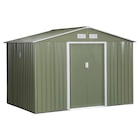 Aktuelle Fliesen Angebote bei POCO in Stuttgart Aktuelles Outsunny Gartenschuppen grau Metall B/H/L: ca. 191x192x277 cm Angebot bei POCO in Stuttgart ab 322,99 €
