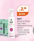 Volumen Puder von TAFT im aktuellen Müller Prospekt für 2,99 €