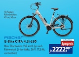 E-Bike CITA 4.3i 630 im Angebot bei ALDI SÜD in Göppingen E-Bike CITA 4.3i 630 Angebote von Fischer bei ALDI SÜD Göppingen für 2.222,00 €