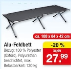Alu-Feldbett Angebote bei Zimmermann Wiesbaden für 27,99 €