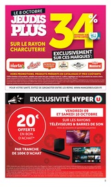 Promos Télévision dans le catalogue "LES 20 JOURS PLUS" de Hyper U Télévision en promo dans le catalogue Hyper U à la page 3