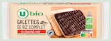 Galettes de riz chocolat noir - U BIO en promo chez Super U Châtellerault à 1,27 €