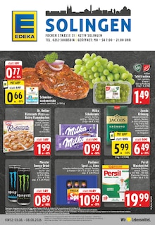 EDEKA Prospekt der Woche "Aktuelle Angebote" Seite 1, 03.08.2026 bis 08.08.2026 für Wuppertal Aktueller EDEKA Prospekt "Aktuelle Angebote" Seite 1 von 24 Seiten für Wuppertal