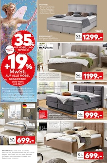 Bett im porta Möbel Prospekt "RABATTMAGIE IM FEE-BRUAR" mit 24 Seiten (Braunschweig)