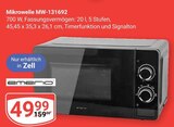Mikrowelle MW-131692 Angebote von Emerio bei GLOBUS Erftstadt für 49,99 €