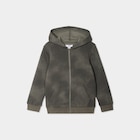 Sweat à capuche zippé vert kaki garçon dans le catalogue La Halle