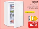 Gefrierschrank GS 80-040E im Angebot bei Marktkauf in Coburg Gefrierschrank GS 80-040E Angebote bei Marktkauf Coburg für 169,99 €