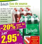 Eau de source finement ou fortement gazéifiée - Lisbeth dans le catalogue Norma